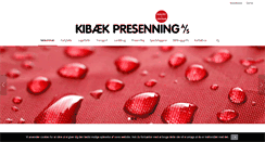 Desktop Screenshot of kibaek-presenning.dk
